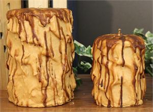 Iced Pillar Candles