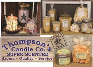 Varieties of Thompson's hand crafted products.